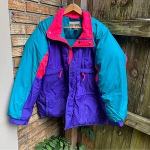 Vintage Women's Colorful Ski Jacket